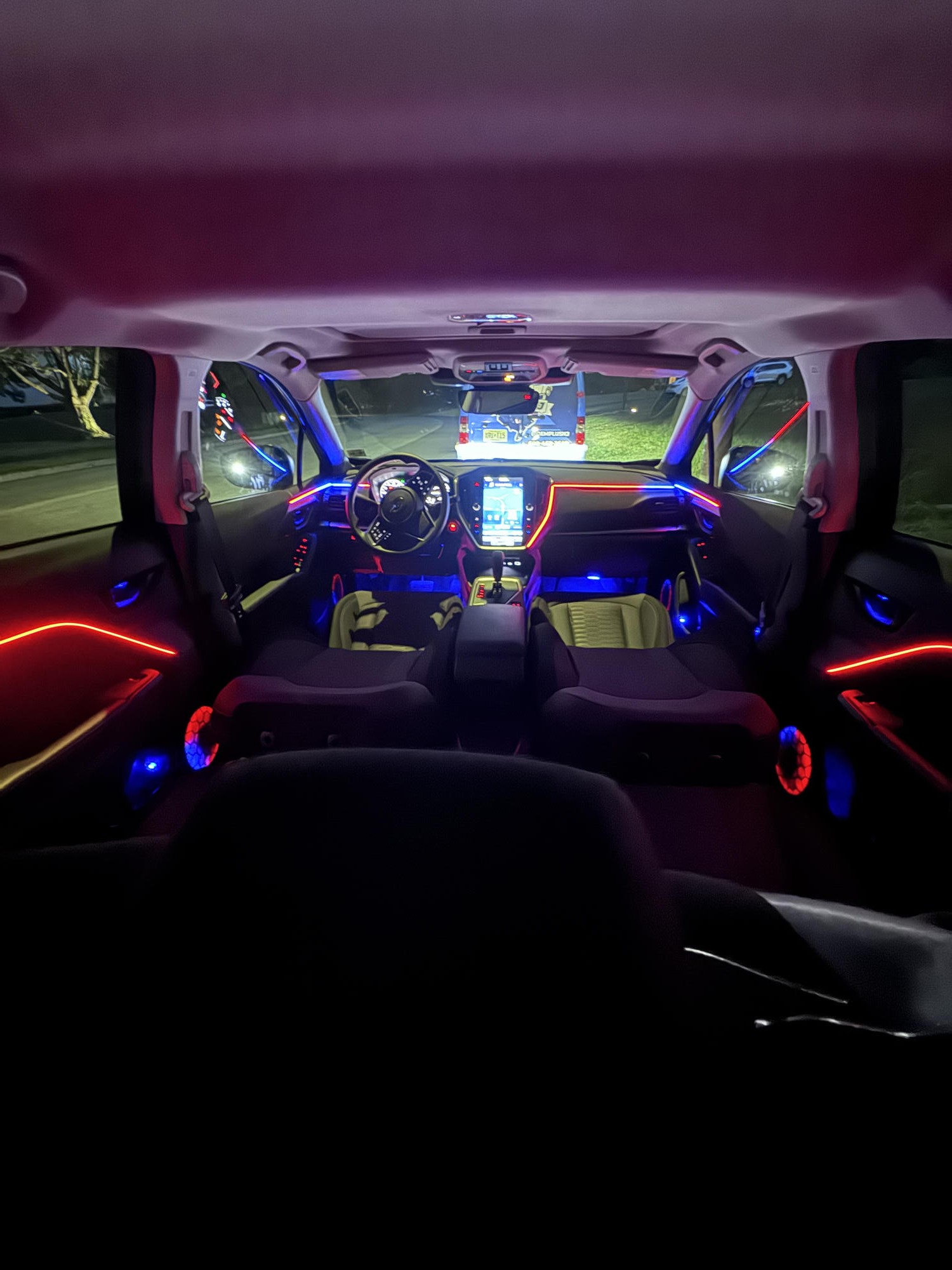 Custom automotive interior lighting