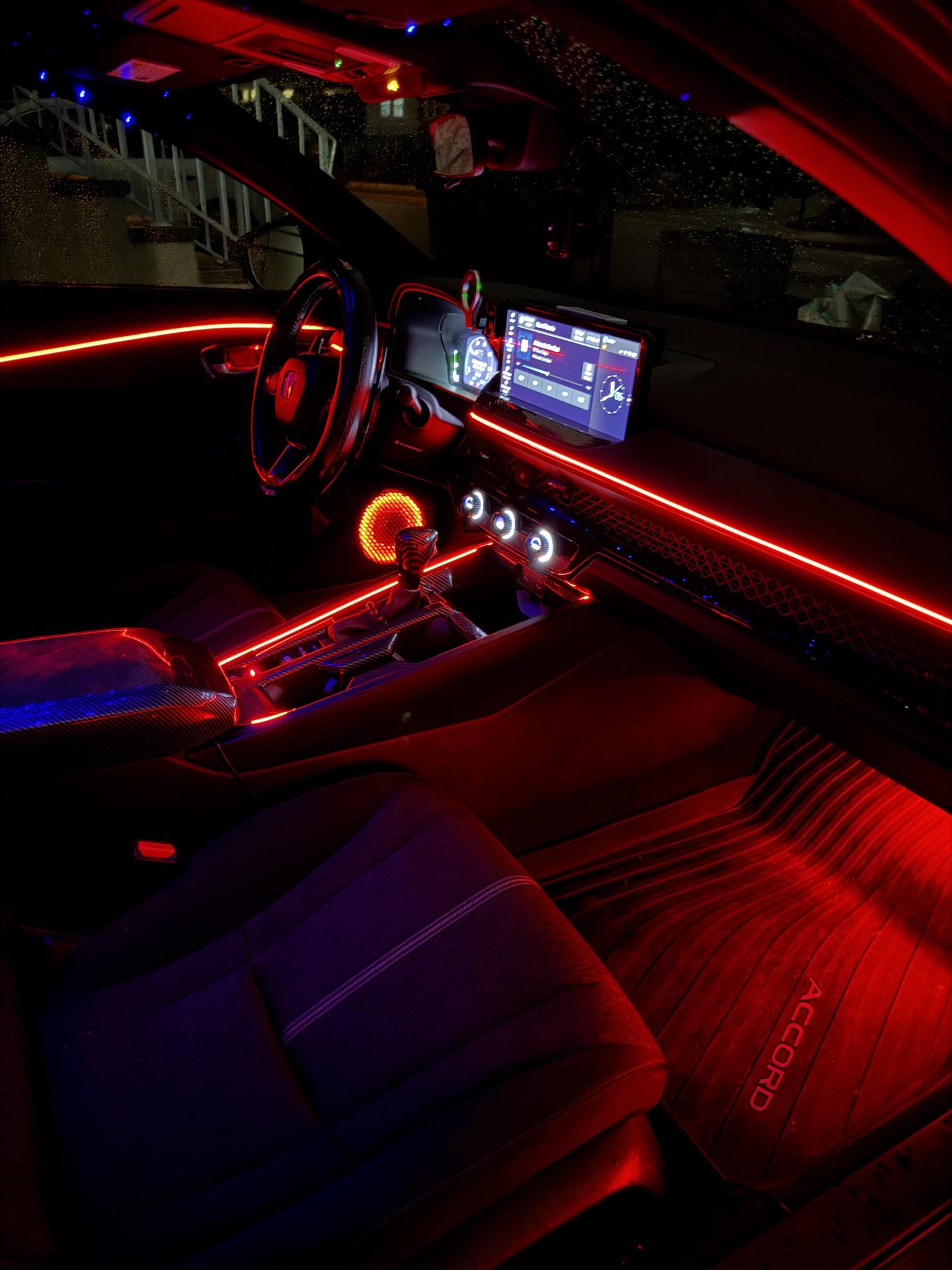 Custom automotive interior lighting