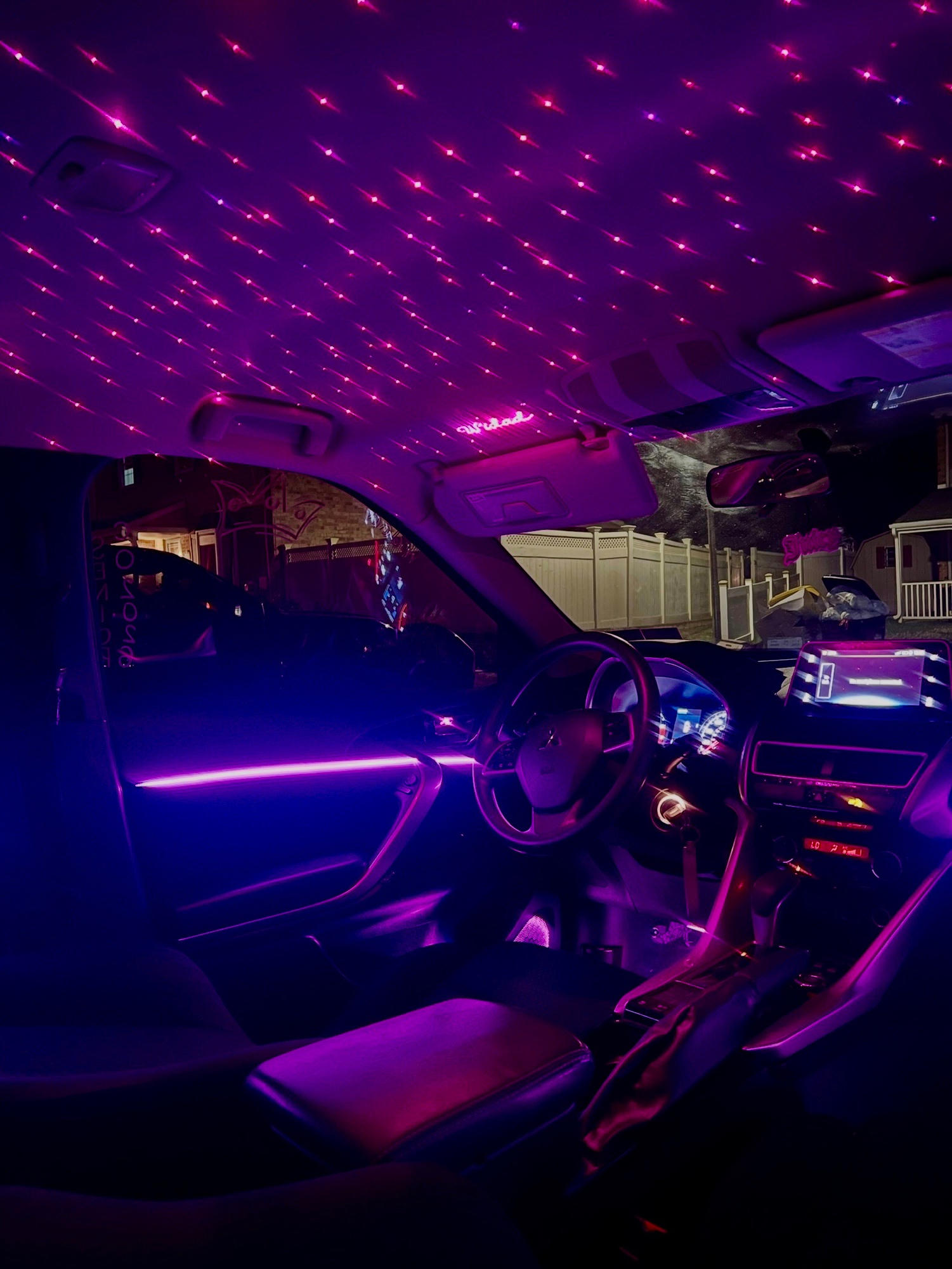 Custom automotive interior lighting