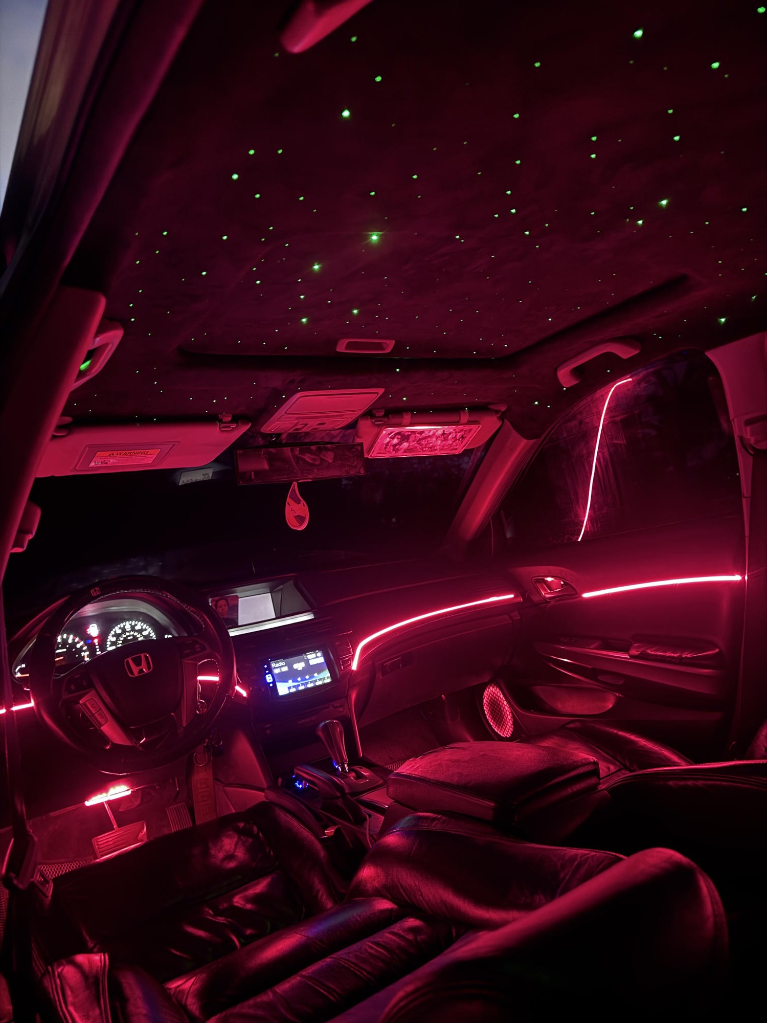 Custom automotive interior lighting
