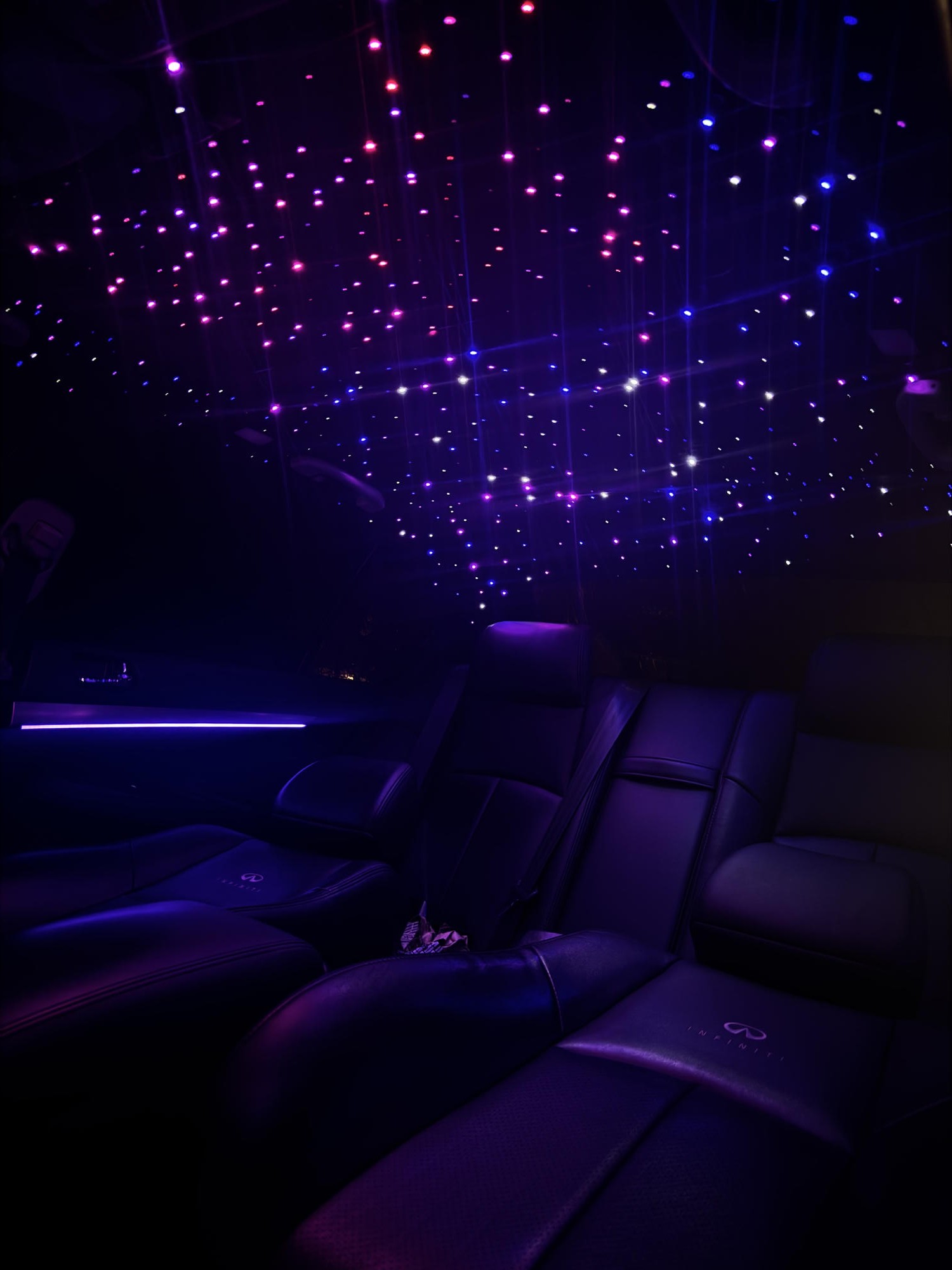 Custom automotive interior lighting